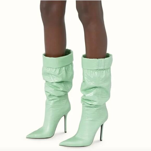 FENTY Puffer Cuffed Synthetic Boots - Picture 1 of 16